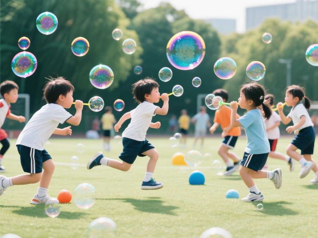爱吹泡泡体育游戏是一种将吹泡泡的趣味性与体育活动相