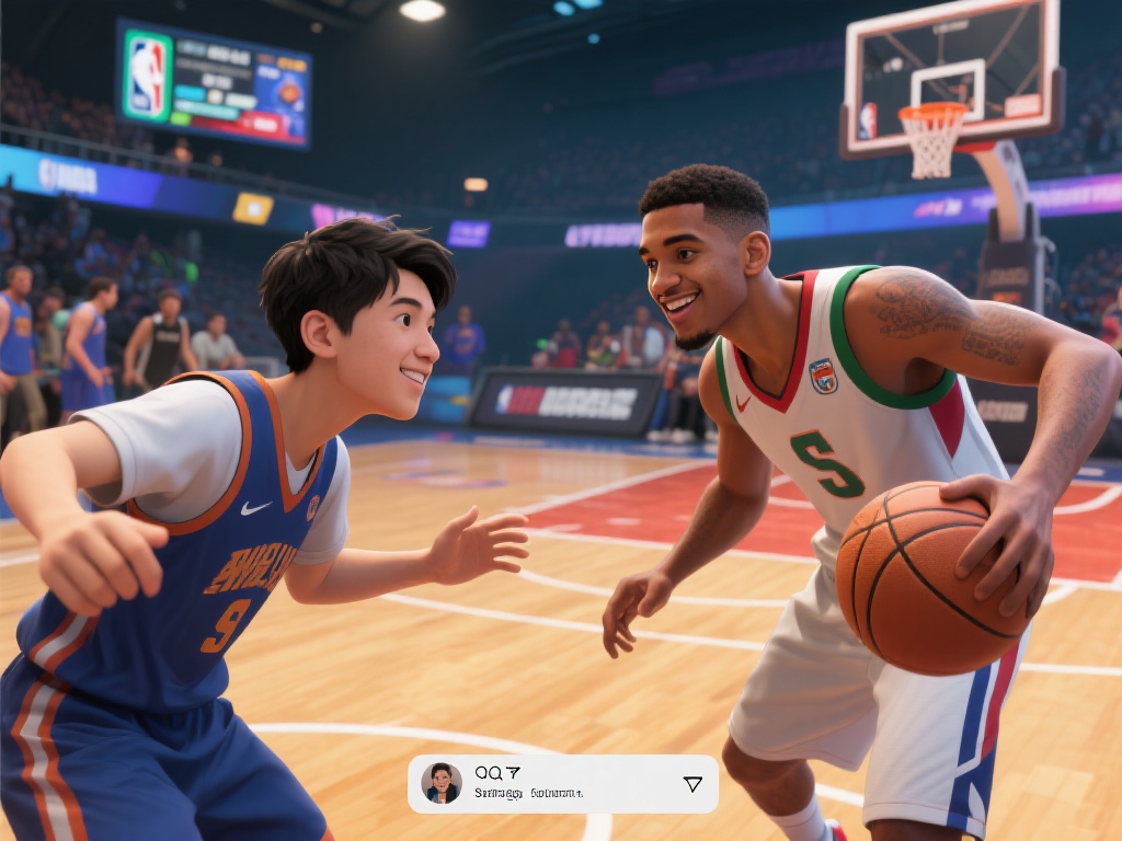 以一款虚拟篮球游戏为例，玩家小李在游戏中结识了一位